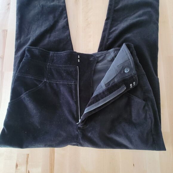 Velvet Black Pants Womens 10 High Rise Straight Leg Quiet Luxury Dressy Chic NWT - Picture 6 of 10